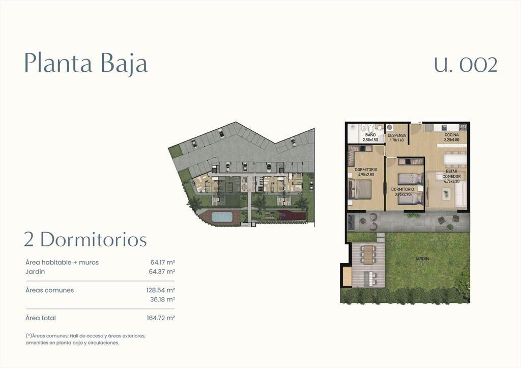 Venta Apartamento 2 Dormitorios en Ciudad de la Costa