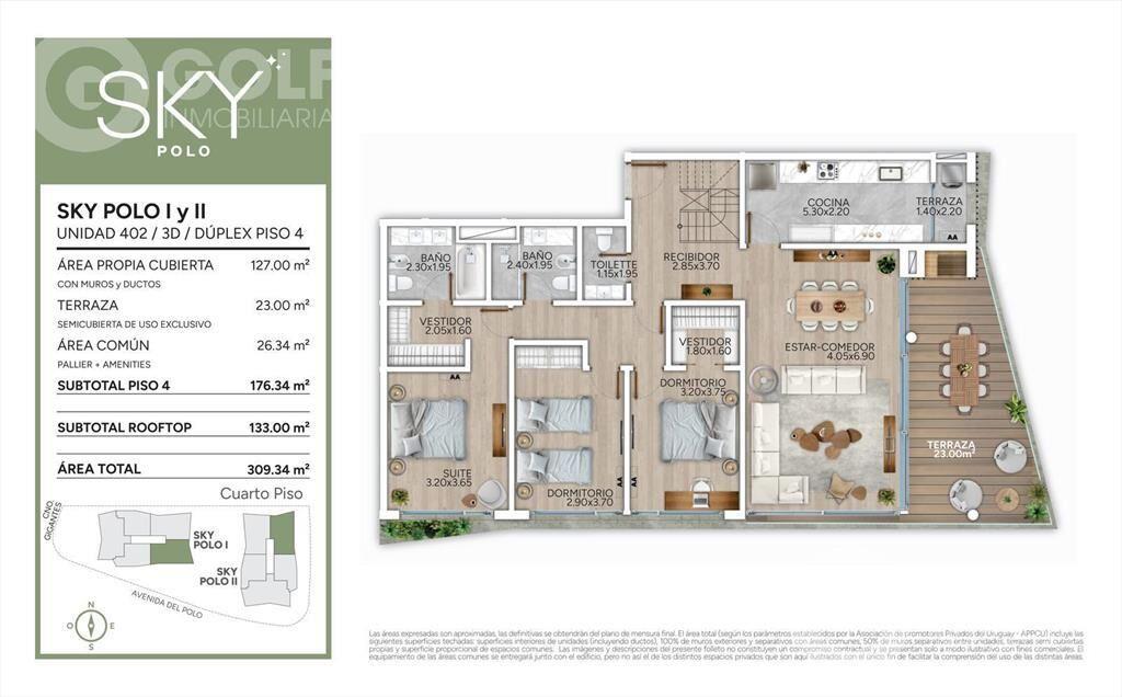 Venta de apartamento SKY POLO en Carrasco Norte