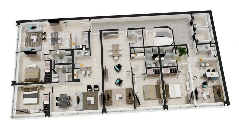 Apartamento de 1 dormitorio con renta en venta en Centro