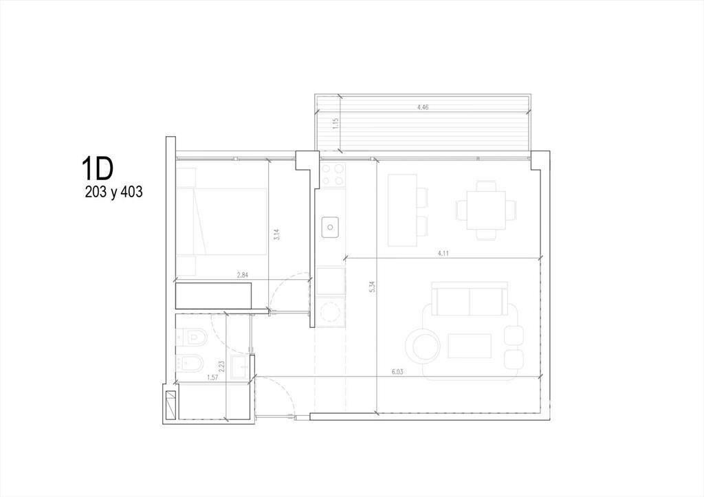 Venta 1 Dormitorio en La Blanqueada