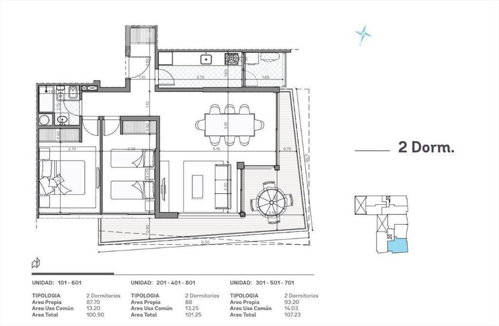 Venta de apartamento de 2 dormitorios en CENTRO Con Renta