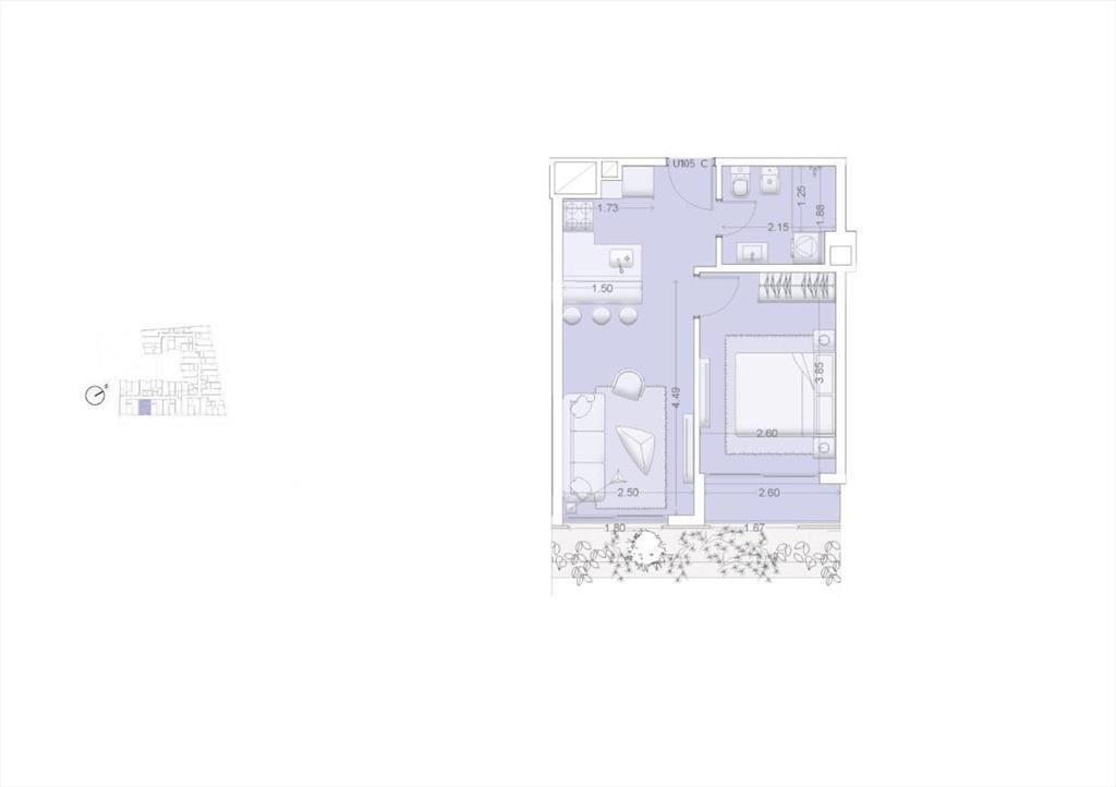 Alquiler de apartamento de un dormitorio en La Blanqueada -