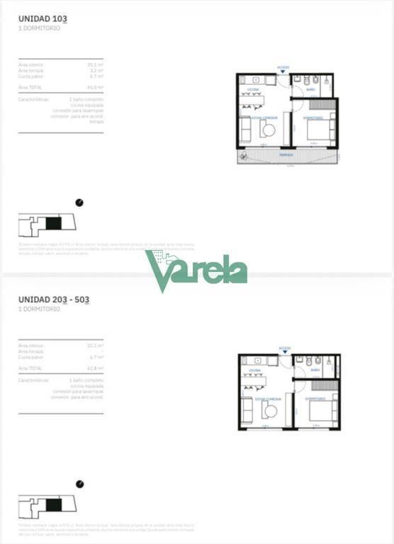 Venta apartamento, La Blanqueada,1 dormitorio, y