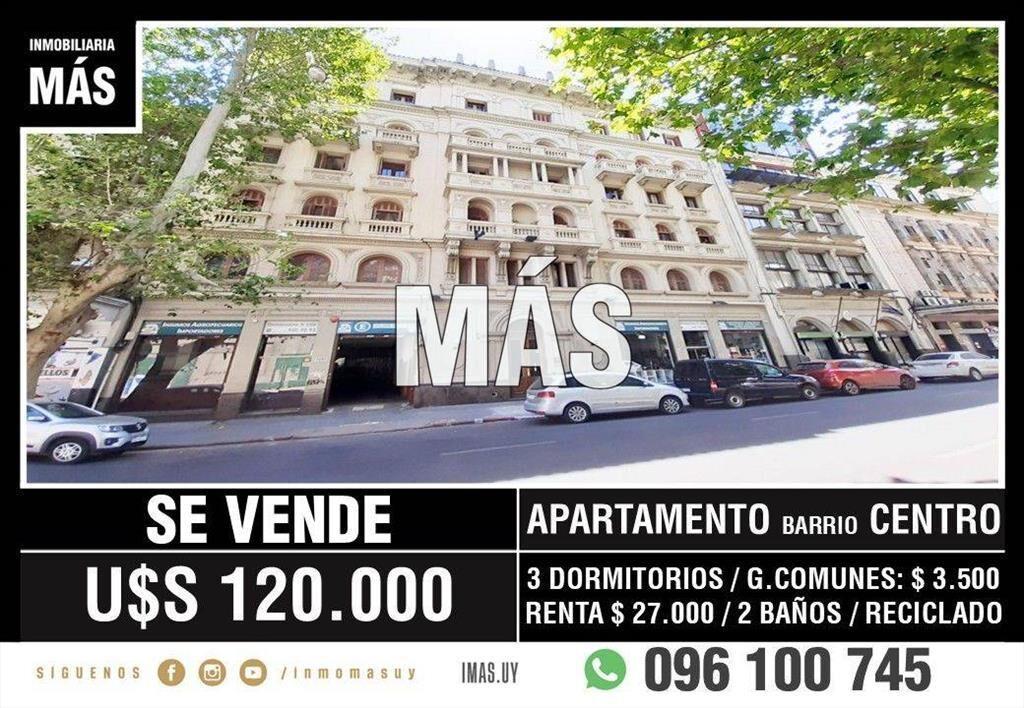 Apartamento Venta Centro Montevideo iMas.uy S *...