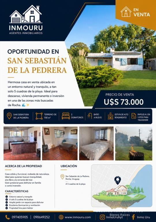 Se Vende Casa en San Sebastián de la Pedrera