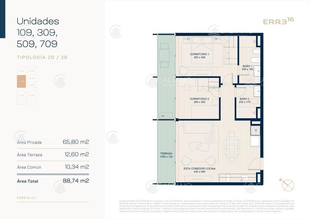Venta apartamento 2 dormitorios. Roosevelt, Punta