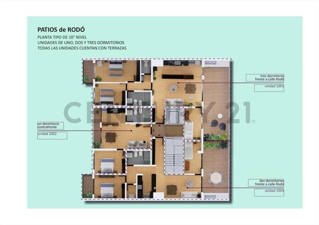 Apartamento piso 10 + Cochera de 1 dormitorio, CORDON Exc...