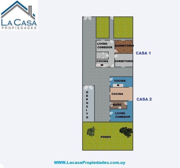 Venta de 2 Casas en un padron en Pérez Castellanos