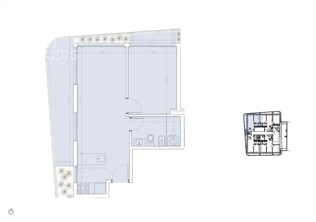 Apartamento de un dormitorio en venta en Palermo -1205
