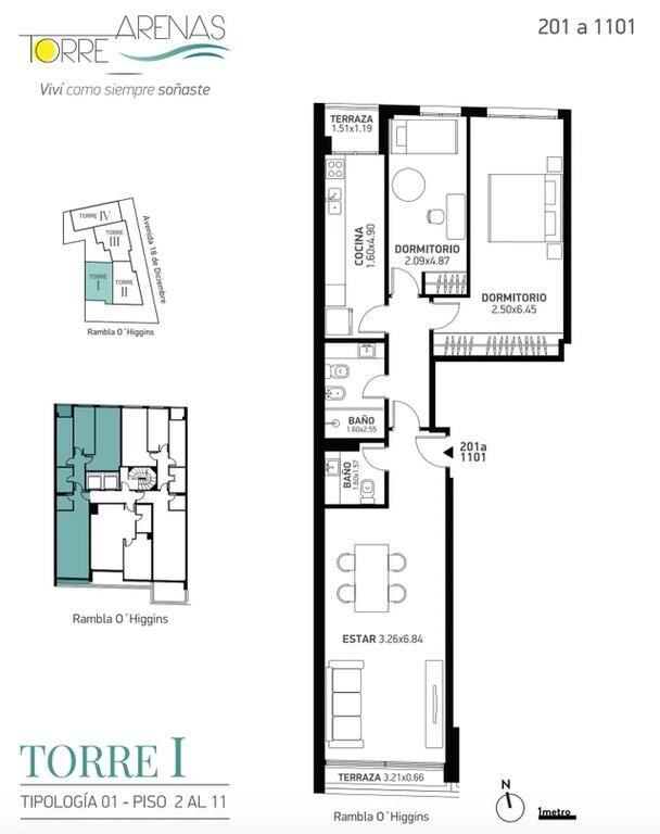 Venta apartamento 2 dormitorios en Torre Arenas, Malvín