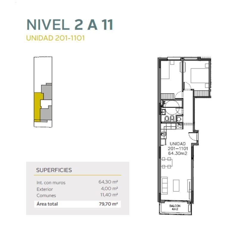 Venta de apartamento de 2 dormitorios en Site Propios, Buceo