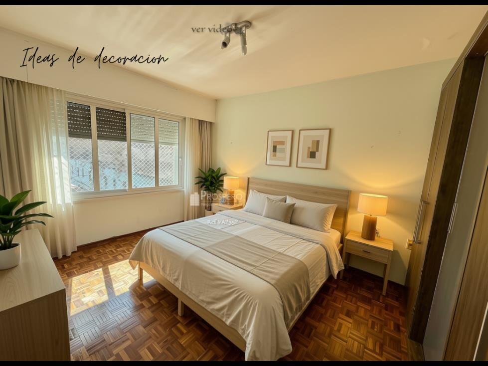 VA2352/P venta apto 2 dorm+servicio Centro balcon