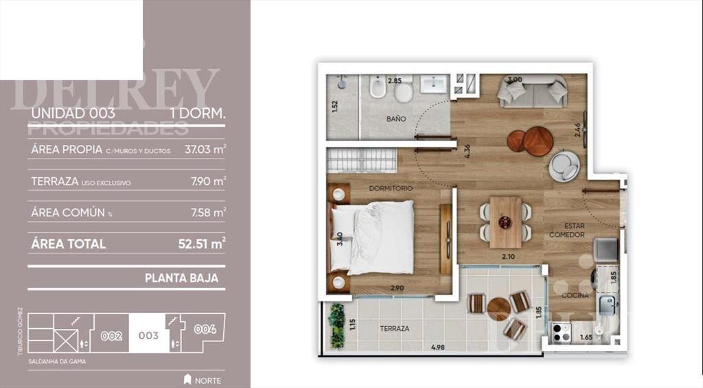 Venta Apartamento - Pocitos Nuevo DELREY PROPIEDADES