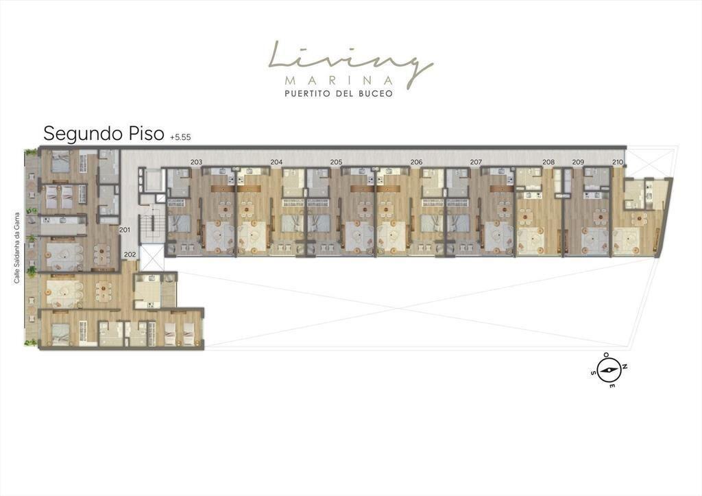 Venta de Apartamento de 2 dormitorios con terraza en Puerti