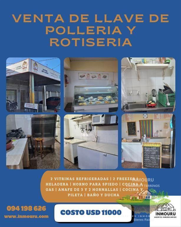Venta de llave de pollería y rotisería en Malvin Norte