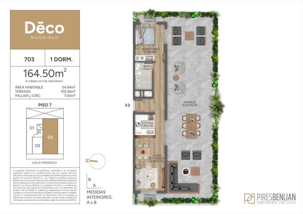 Alquiler Apartamento 1 Dormitorio en Parque Rodó