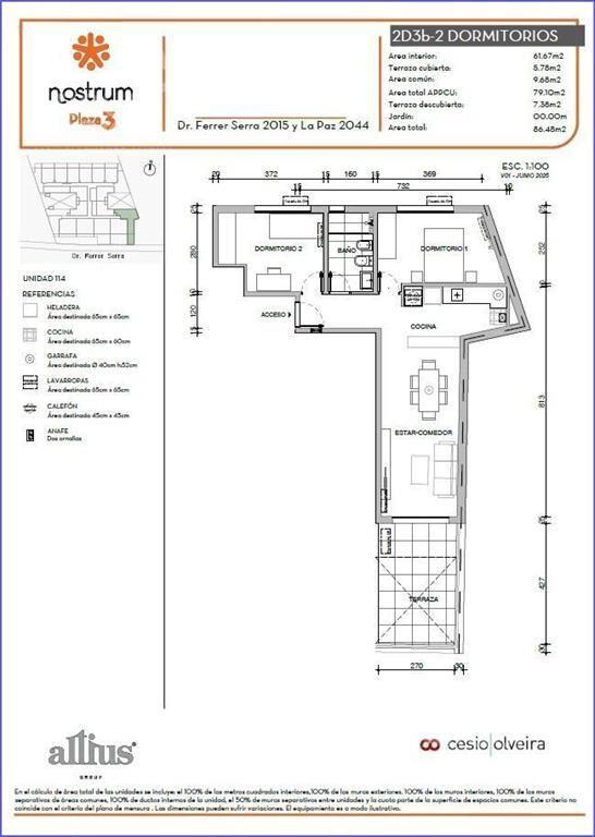 Apartamento de dos dormitorios en venta en Tres Cruces - 11