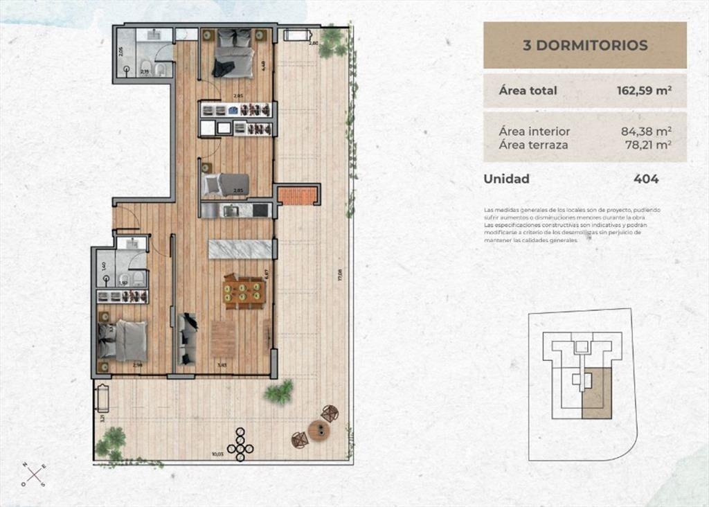VENTA Apartamento CIUDAD DE LA COSTA 3 dormitorios