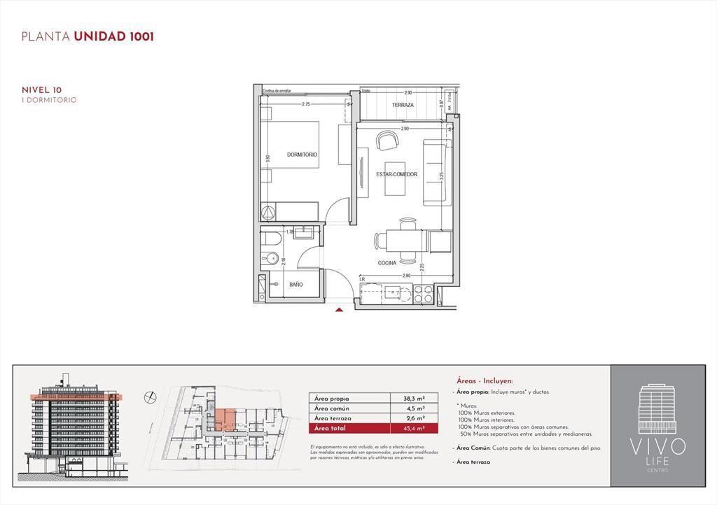 Venta Apartamento 1 Dormitorio en Centro
