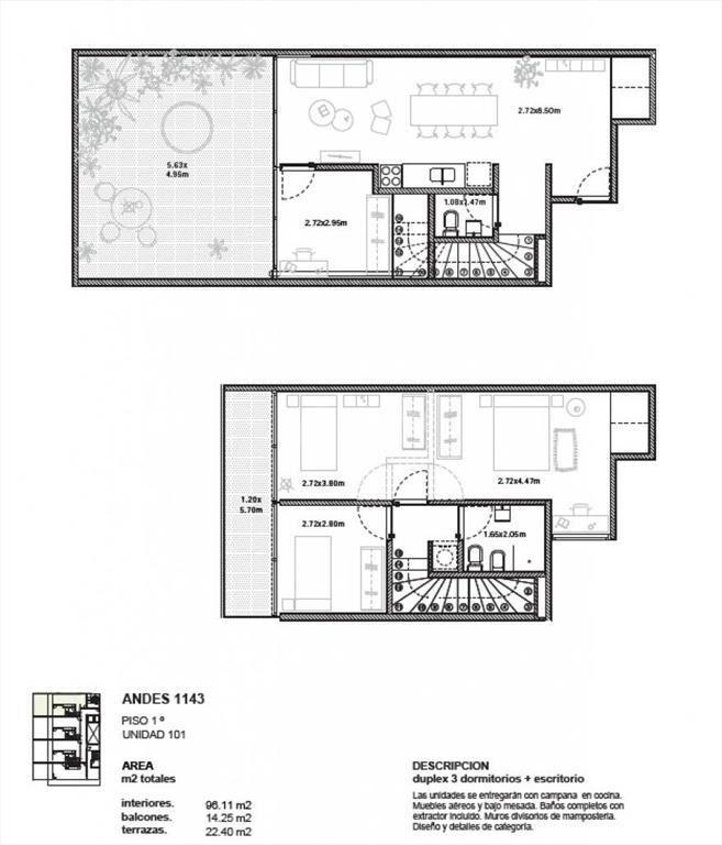 VENTA APARTAMENTO EN OBRA 4 DORMITORIOS BARRIO SUR