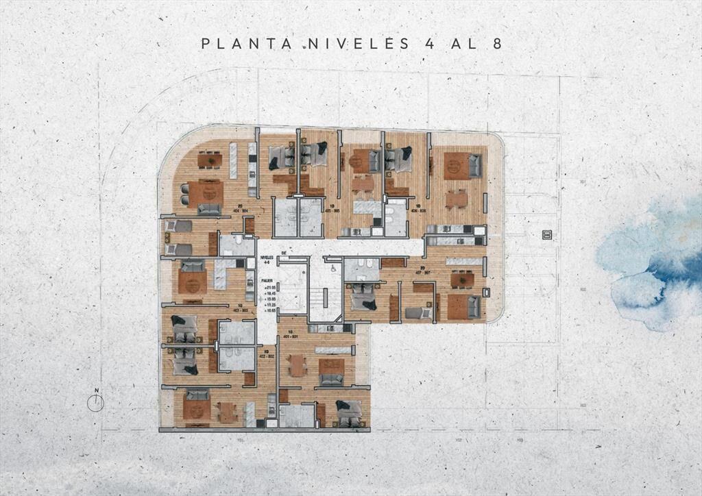 Venta Apartamento 2 Dormitorios en Pocitos Nuevo
