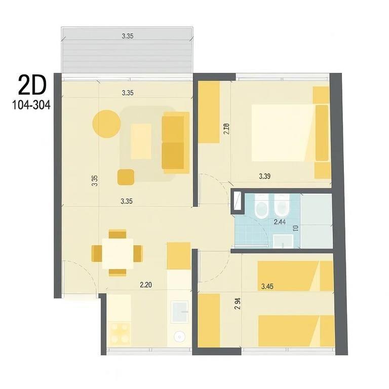 Venta apartamento 2 dormitorios en 01 Vista, La Blanqueada