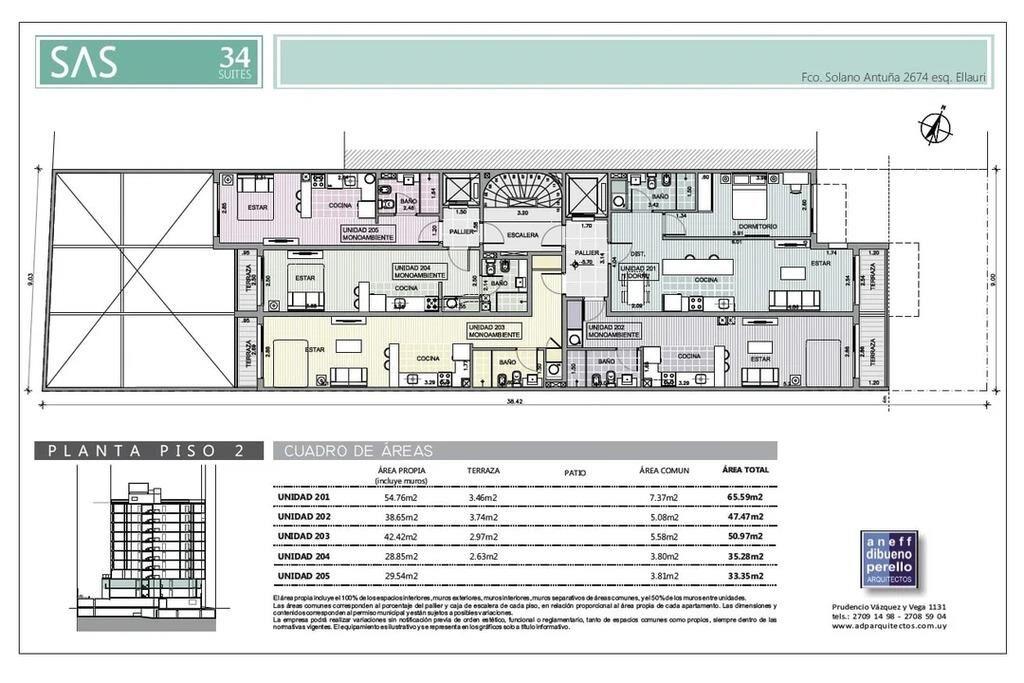 Venta con renta de monoambiente con renta en SAS, Punta Carr
