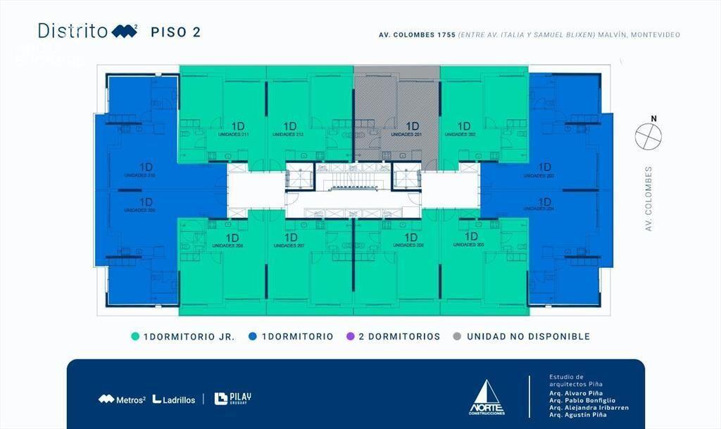 Apartamento de un dormitorio en venta en Malvín - 201