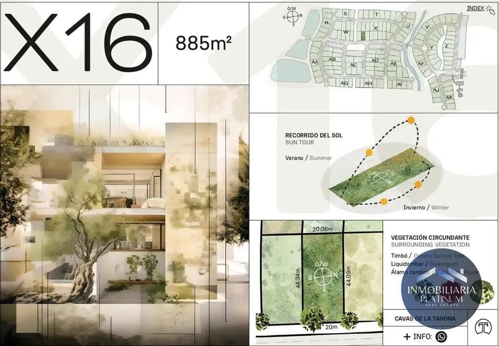 Terreno en venta de 885m2 ubicado en Cavas de la Tahona