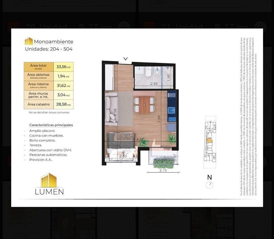 Venta de apartamento Monoambiente Buceo