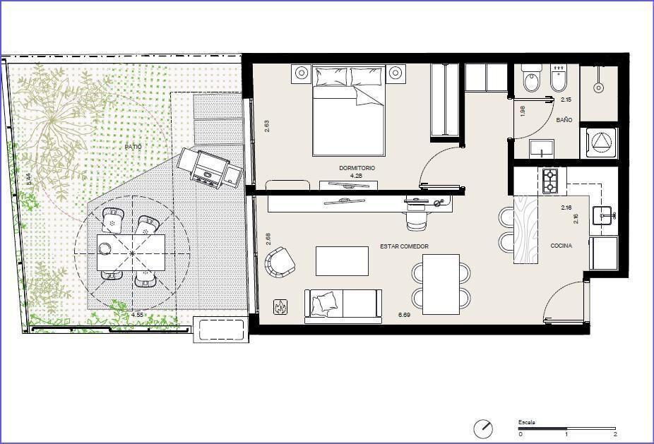 Apartamento de un dormitorio en venta en Buceo - 113