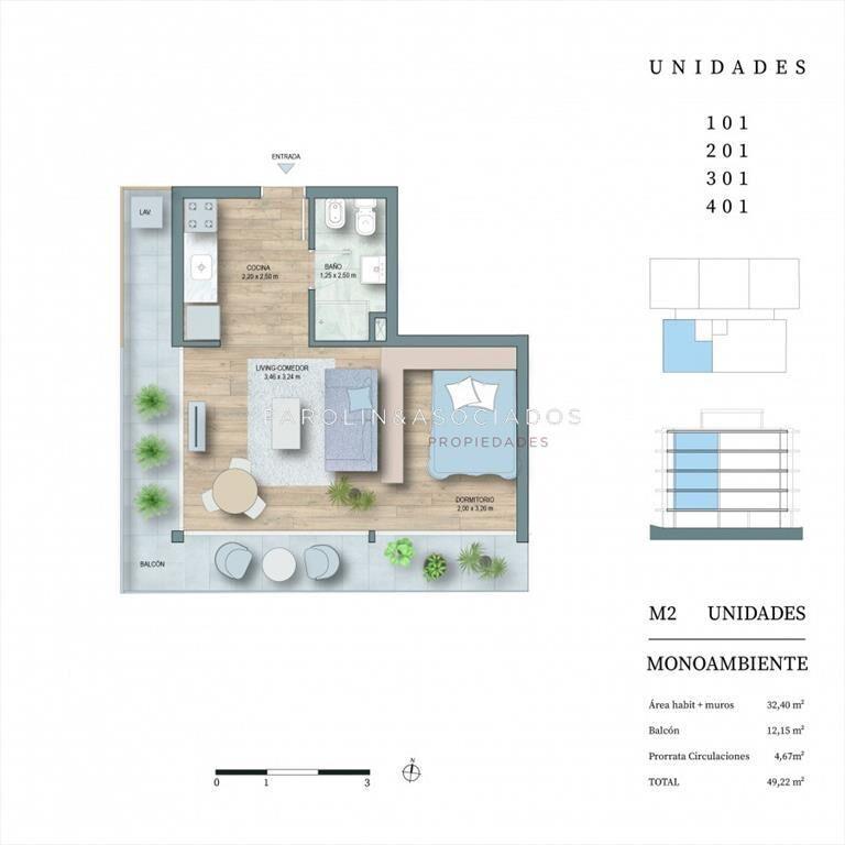 Apartamento Monoambiente