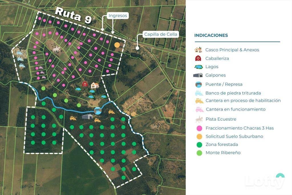 Campo en Venta de 487 has. en Canelones, Capilla De Cell...