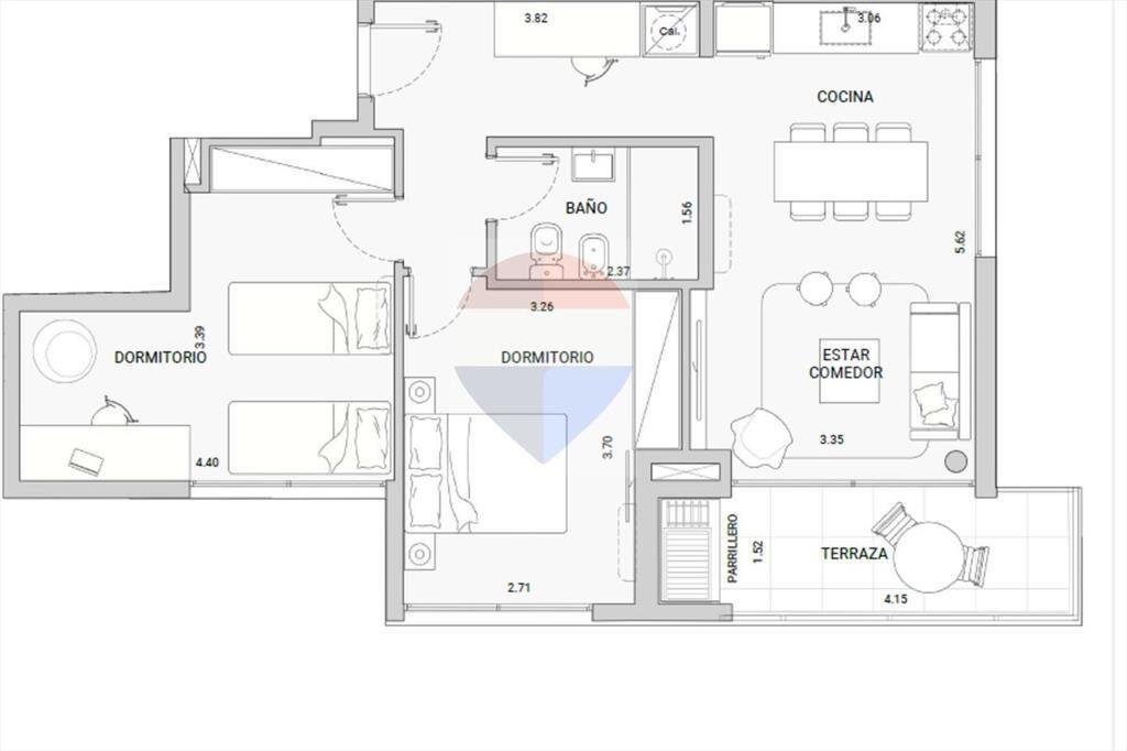 VENTA DE APARTAMENTO 2 DORM SAN JOSE DE CARRASCO