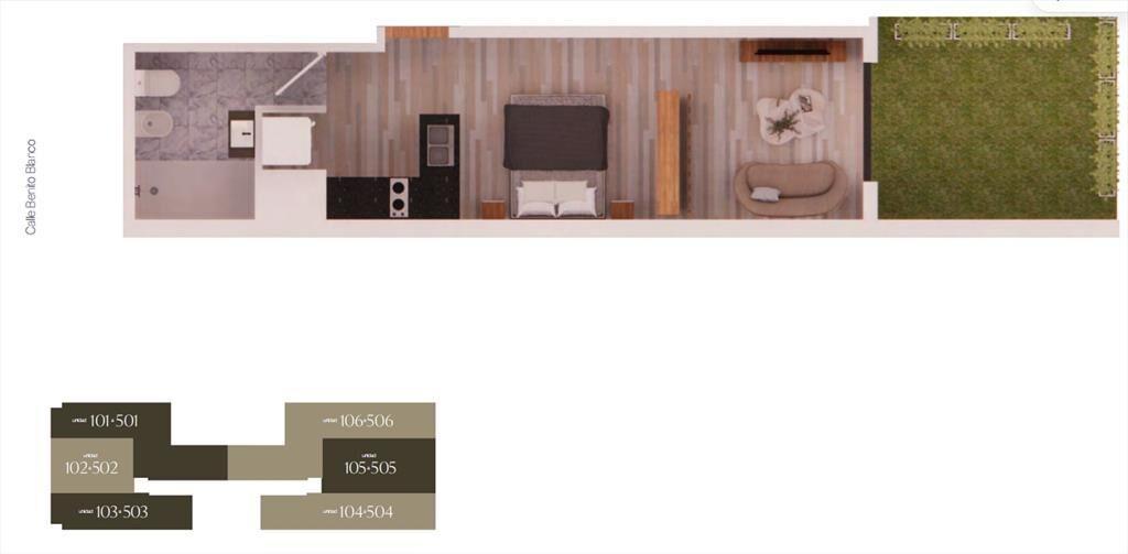 Venta Monoambiente en Pocitos Nuevo