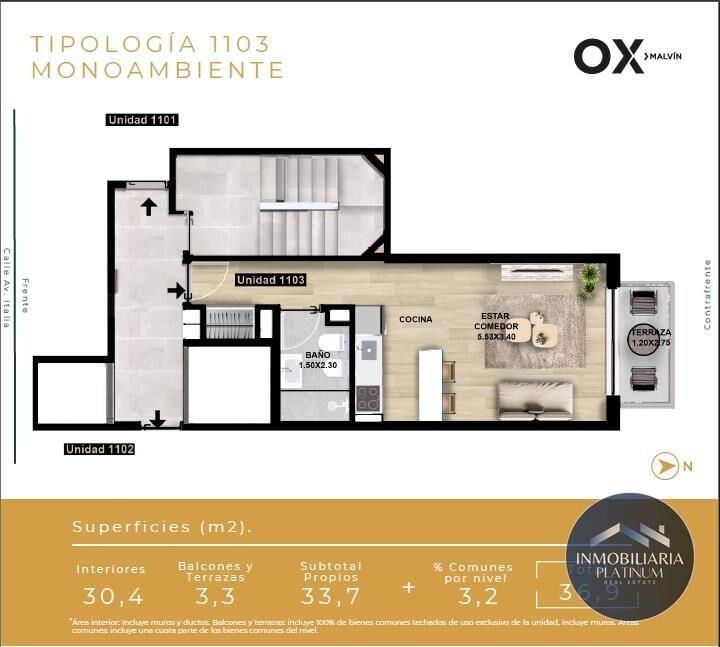 Apartamento en venta en Malvin
