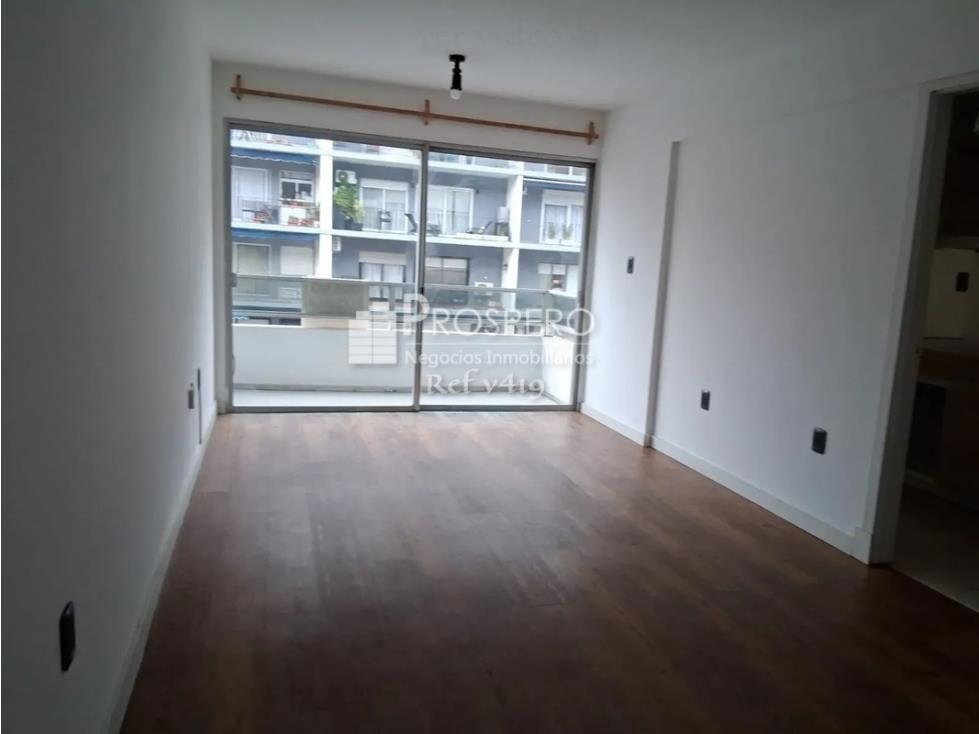 V419 Alquiler Apto 1dorm/Pocitos/ balcón ascensor portería