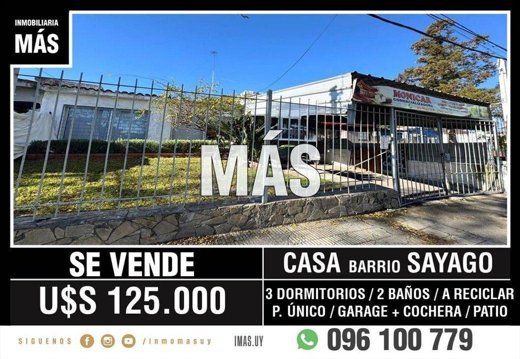 Casa Venta 3 Dormitorios Sayago Montevideo iMas.uy MC *...