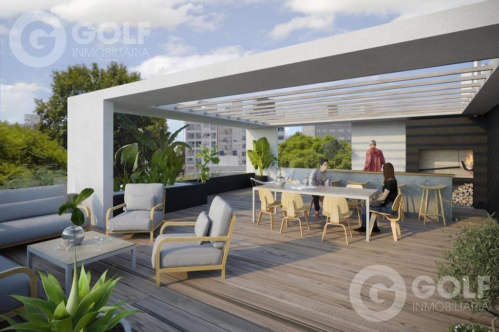 Venta monoambiente con terraza en Pocitos