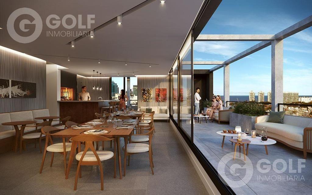 Venta de apartamento 1 dormitorio con terraza en Pocitos