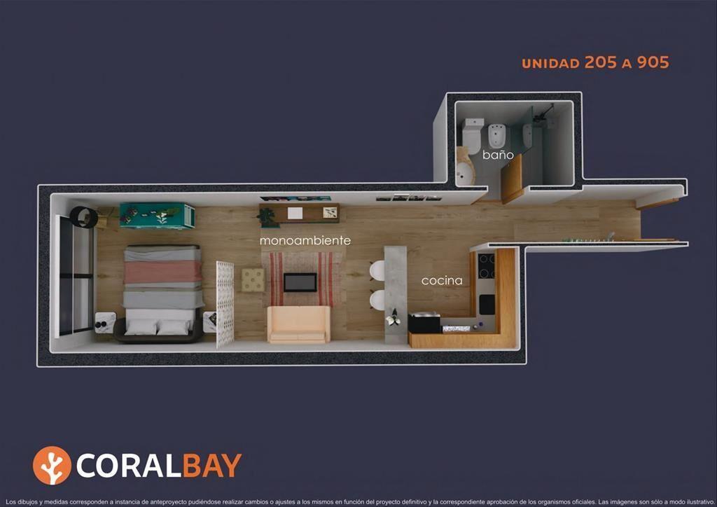 Venta monoambiente en pozo financiación en obra Pocitos