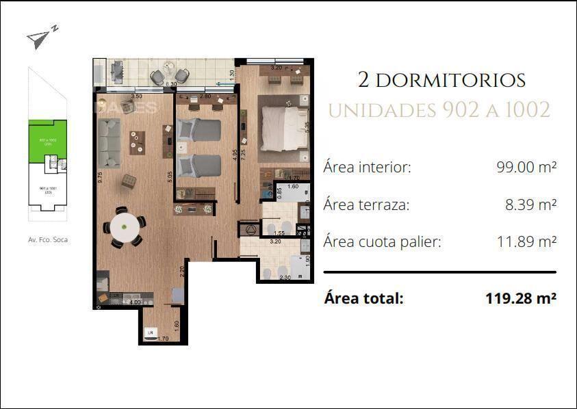 Venta Apartamento - Pocitos DELREY PROPIEDADES