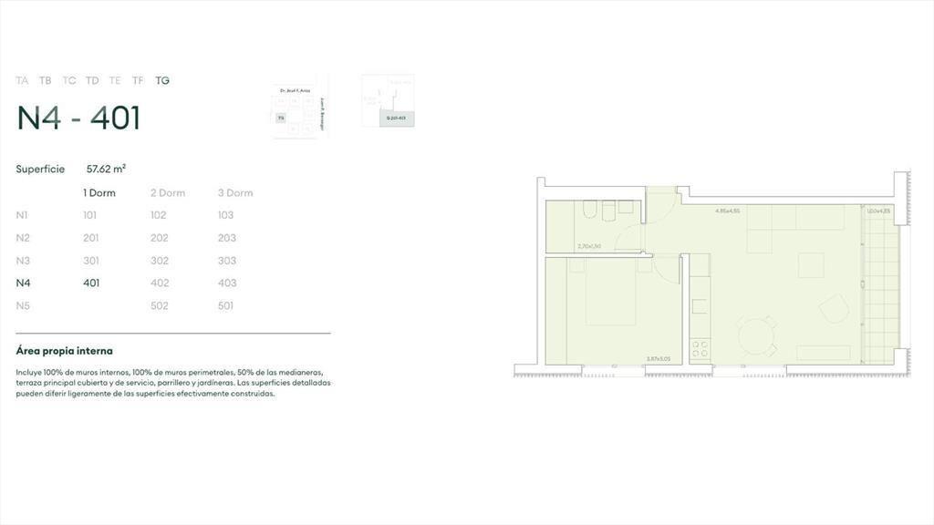 Venta apartamento de 1 dormitorio en Carrasco