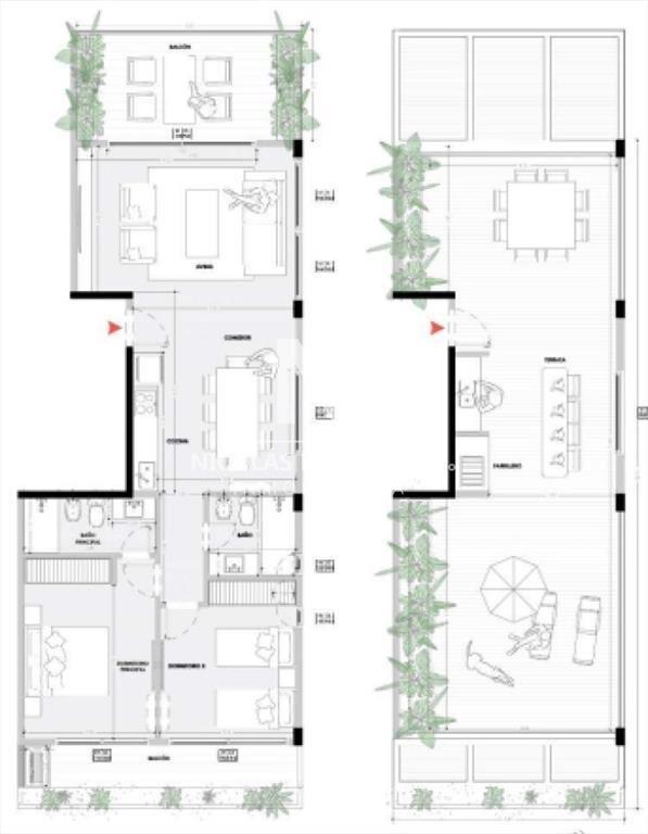 Vende apartamento en El Tesoro La Barra de 2