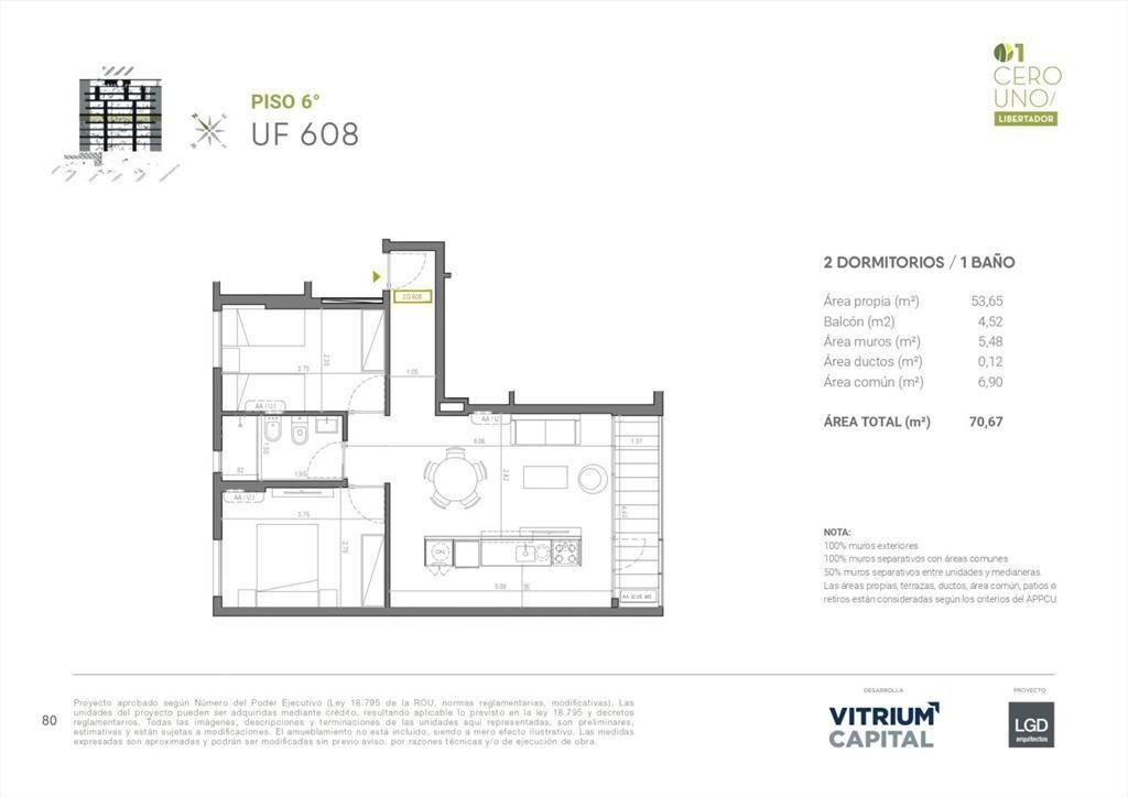 Venta de Apartamento en 01 LIBERTADOR, Aguada,...