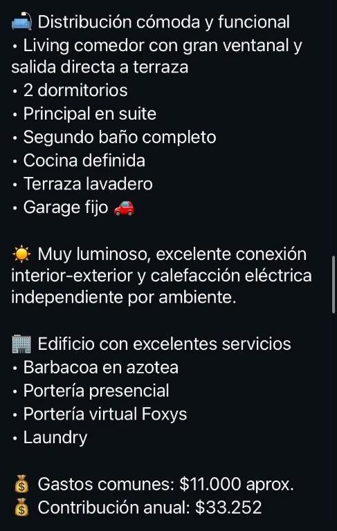 SUSENA INVERSIONES VENDE APTO. DE LUJO POCITOS !