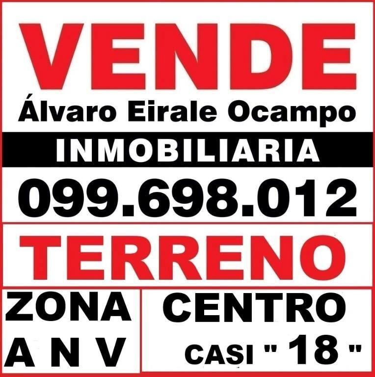 * ZONA A N V CENTRO 1.500 m2  FRENTE X 3 CALLES