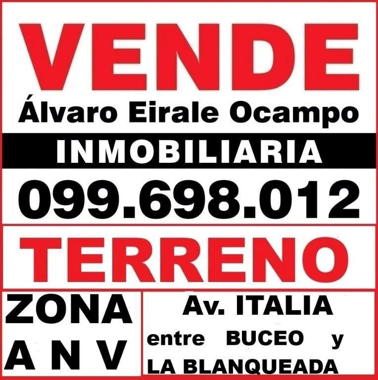 * ZONA A N V Av. ITALIA (LADO SUR) 35.00 X 45.00= 1.500 m2