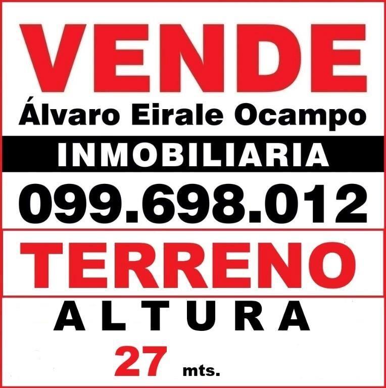 * ZONA  A N V CORDON SUR  17. X 60.= 1.000 m2  Alt. 27 mt