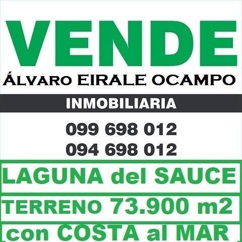 * LAGUNA del SAUCE: TERRENO 73.900 M2 con COSTA